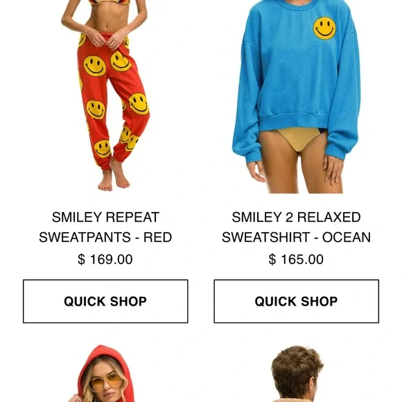 Aviator Nation Red and Yellow Smiley Hoodie - Picture 5 of 6